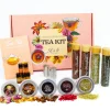 LOUISE & GASTON - Kit thé infusion préparation et dégustation - Honeybush, Rooibos, Vert Sancha, Maté - Infuseur inclus - Coffret cadeau thé DIY