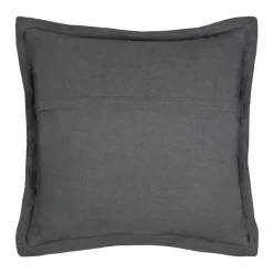 LOVELY CASA - Lovely casa - coussin carré uni en gaze de coton surpiquée