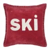 LOVELY CASA - Lovely casa - coussin carré "ski" en velours