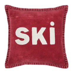LOVELY CASA - Lovely casa - coussin carré "ski" en velours