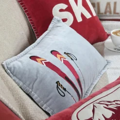 LOVELY CASA - Lovely casa - coussin rectangulaire ski en velours
