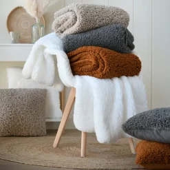 LOVELY CASA - Lovely casa - plaid moelleux fausse fourrure