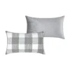 LOVELY CASA - Lovely casa - coussin rectangulaire à carreaux - effet laine