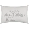 LOVELY CASA - Lovely casa - coussin rectangulaire cerf esprit chalet brodé