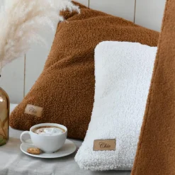 LOVELY CASA - Lovely casa - coussin carré - effet bouclette