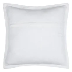 LOVELY CASA - Lovely casa - coussin carré uni en gaze de coton surpiquée