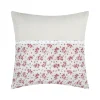LOVELY CASA - Lovely casa - coussin carré fleurs en coton