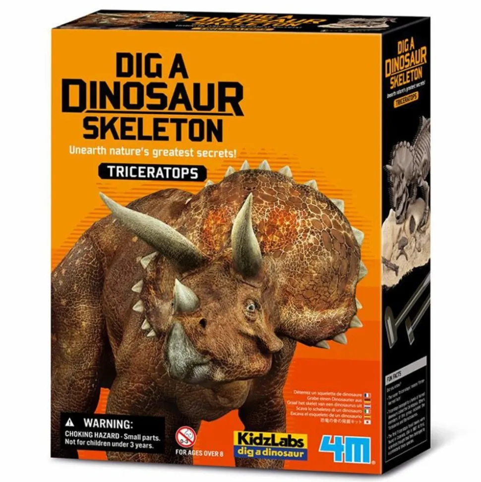 4M - Coffret découverte de la science - déterre ton triceratops