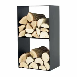 MAGNUS - Porte-bûches 2 étages en acier lublin