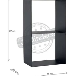 MAGNUS - Porte-bûches 2 étages en acier lublin