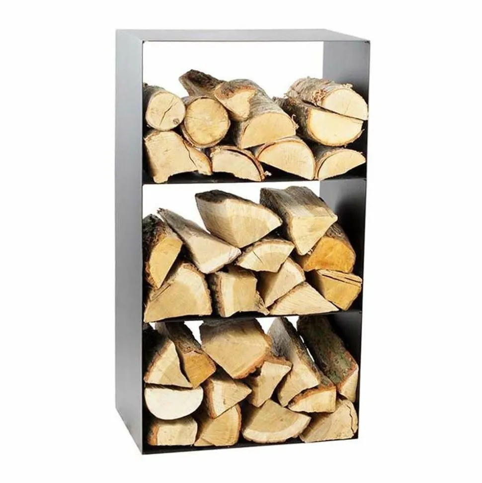 MAGNUS - Porte-bûches 3 étages en acier lublin