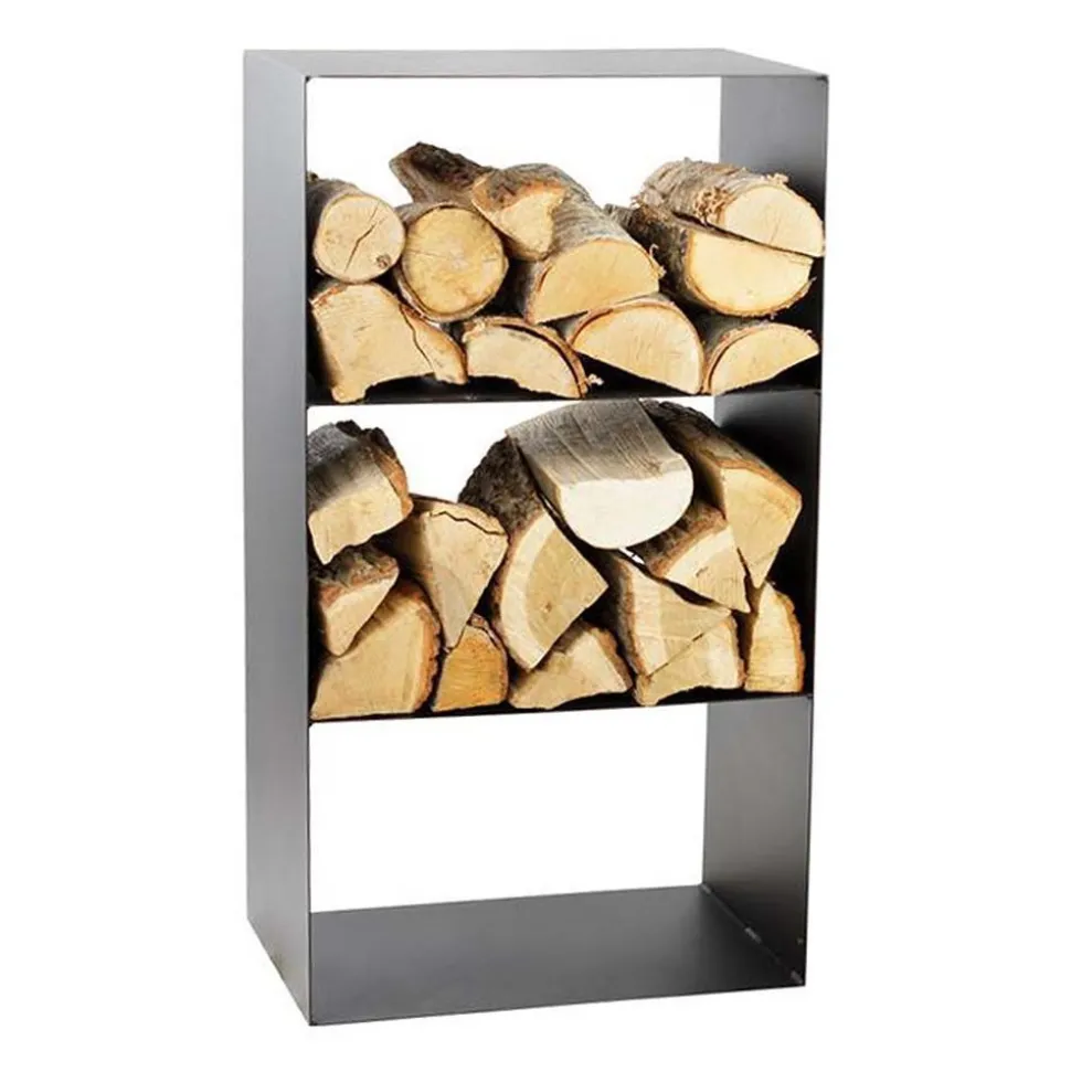 MAGNUS - Porte-bûches 3 étages en acier lublin