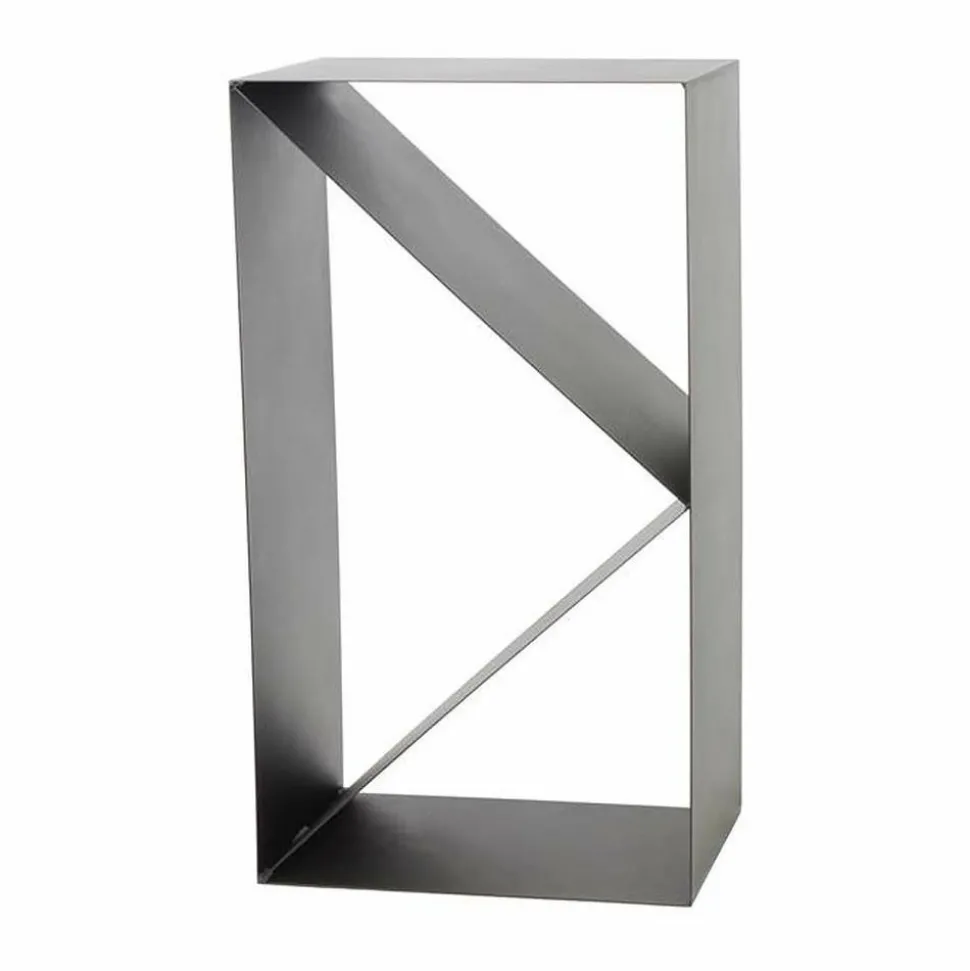 MAGNUS - Porte-bûches design 3 compartiments en acier lodz