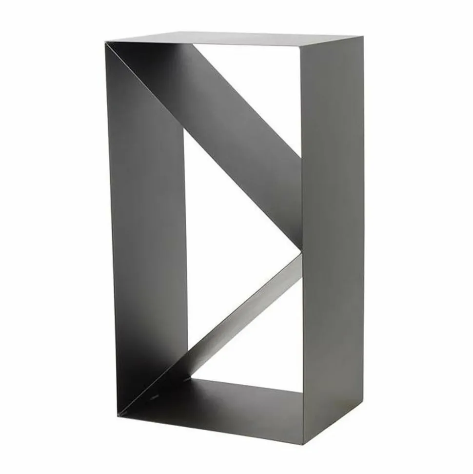 MAGNUS - Porte-bûches design 3 compartiments en acier lodz