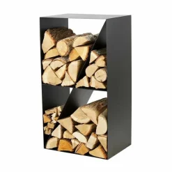 MAGNUS - Porte-bûches design 4 compartiments en acier lodz