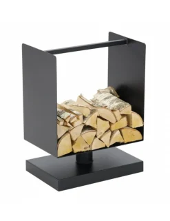 MAGNUS - Porte-bûches sur pied design 45 cm