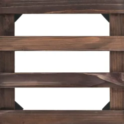 MAISON EXCLUSIVE - Support roulant à plantes bois de cèdre 4 pcs 25 x 25 cm