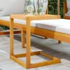 MAISON EXCLUSIVE - Table en forme de c 42x40x50 cm bois massif d'acacia