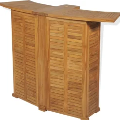 MAISON EXCLUSIVE - Table pliable de bar 155x53x105 cm bois de teck solide