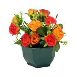 MARICHAL - Coupe de mini roses assorties, 17xH20cm (1kg)