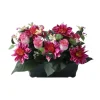 MARICHAL - Jardinière de 26 rose/dahlia/orchidee, H27cm - L30cm (2,5kg)