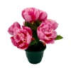 MARICHAL - Plateau de 9 pivoines rose , H38CM - L30Cm, 2Kg