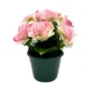 MARICHAL - Pot de 7 roses de soie H. 25 cm (1,5kg)