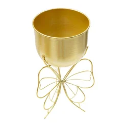 MAURO FERRETTI - Cache pot en métal doré farfy 22 x 40 cm