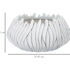 MAURO FERRETTI - Cache-pot en polyrésine honduras 40 x 20 cm