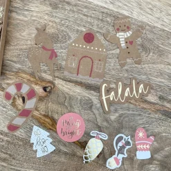 MES COURSES EN VRAC - Kit d'emballage cadeaux (étiquettes, stickers, décorations, cordelettes) de no ël