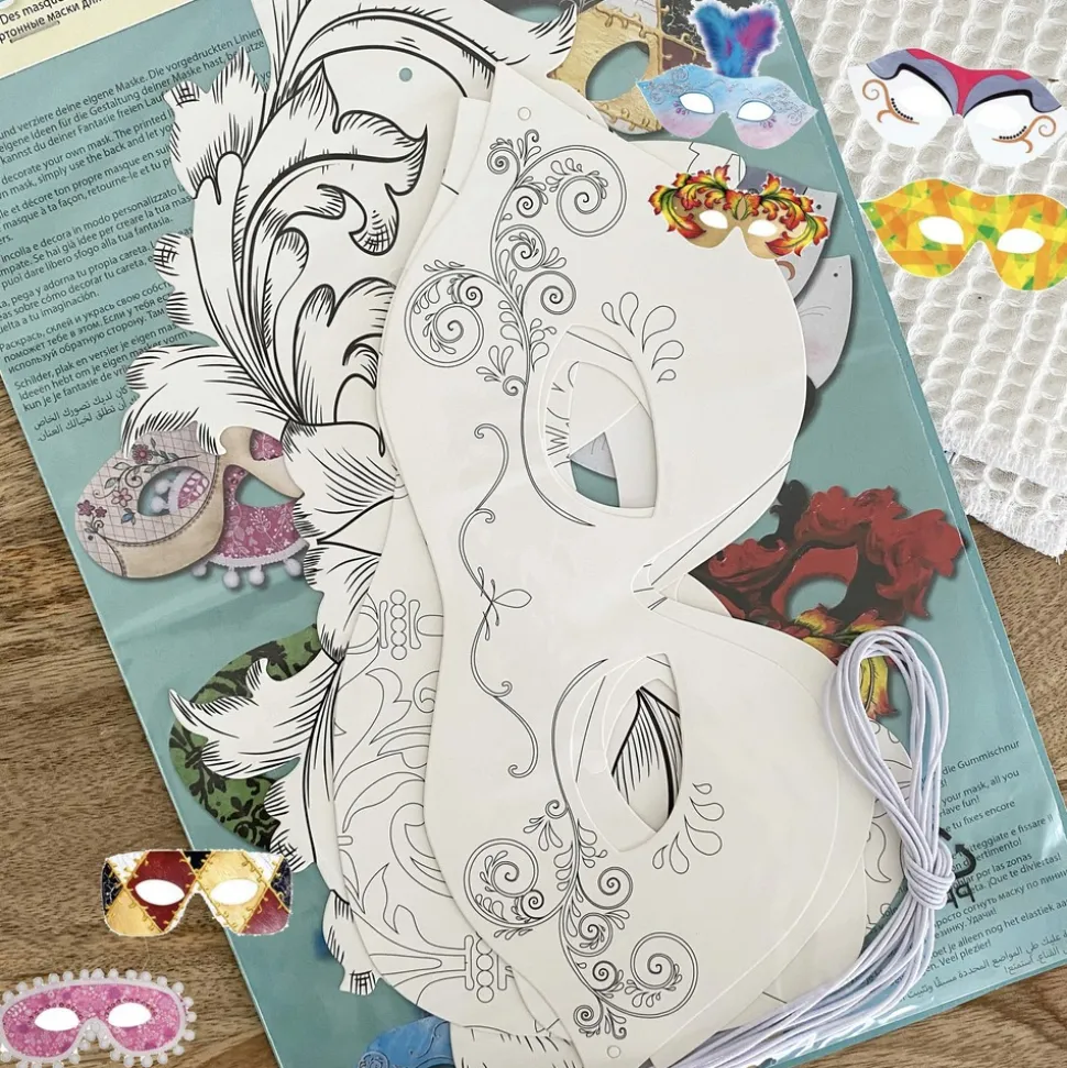 MES COURSES EN VRAC - Kit de déguisement en carton - masques carnaval