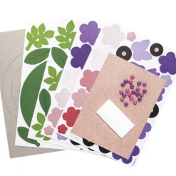 MES COURSES EN VRAC - Kit pour 3 couronnes de fleurs en papier