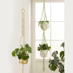 MES COURSES EN VRAC - Kit macramé pour créer 2 suspensions pour plantes