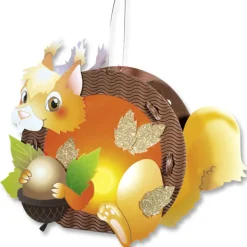 MES COURSES EN VRAC - Lanterne lumineuse à construire - ecureuil