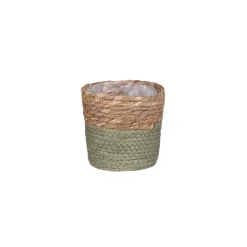 MICA - Cache-pot Rachel, coloris vert - H.14xD.14cm
