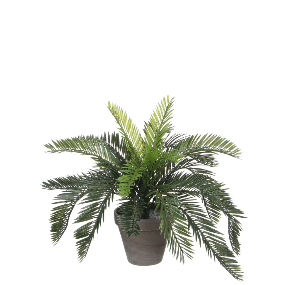 MICA - Plante artificielle : Pot cycas D.13,5 x H.37 cm
