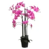 MICA - Plante artificielle : Pot phalaenopsis violet D.35 x H.117 cm