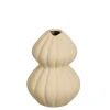 MICA - Vase Fiore en céramique, coloris beige H.26cm