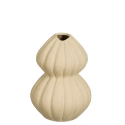 MICA - Vase Fiore en céramique, coloris beige H.26cm