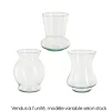 MICA - Vase Jazzen en verre, 3 coloris disponibles - H.20xD.14cm