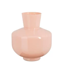 MICA - Vase Judy en verre, coloris rose - H.29,5xD.25cm