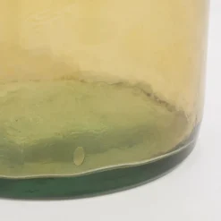 MICA DECORATIONS - Mica decorations - vase bouteille en verre recyclé ocre h100