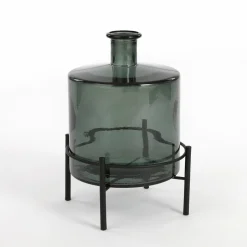 MICA DECORATIONS - Mica decorations - vase bouteille en verre recyclé vert h26