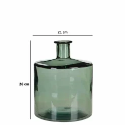 MICA DECORATIONS - Mica decorations - vase bouteille en verre recyclé vert h26