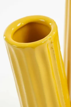 MICA DECORATIONS - Mica decorations - vase en céramique jaune h27