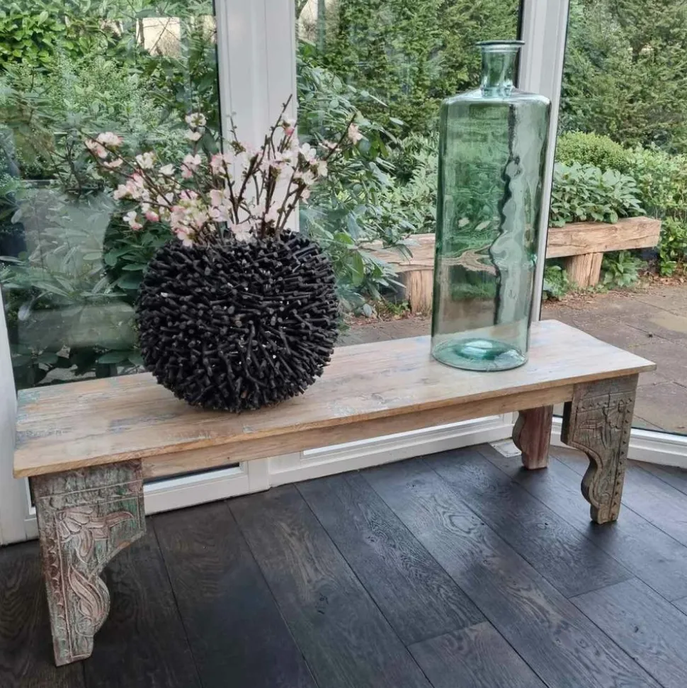 MICA DECORATIONS - Mica decorations - vase bouteille en verre recyclé vert h75