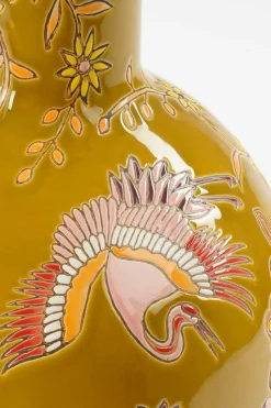 MICA DECORATIONS - Mica decorations - vase en céramique ocre h47