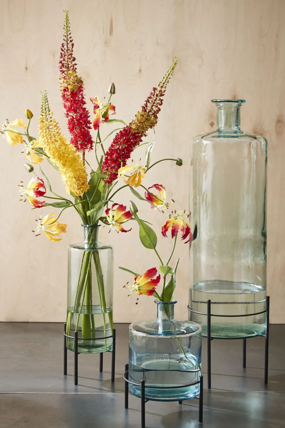 MICA DECORATIONS - Mica decorations - vase bouteille en verre recyclé h40