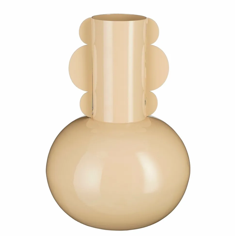 MICA DECORATIONS - Mica decorations - vase en métal beige h36