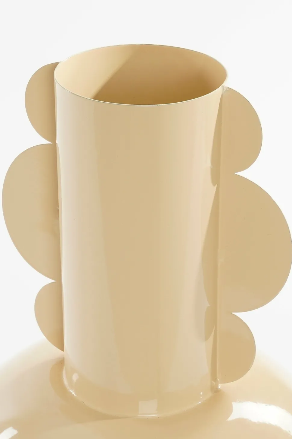 MICA DECORATIONS - Mica decorations - vase en métal beige h36